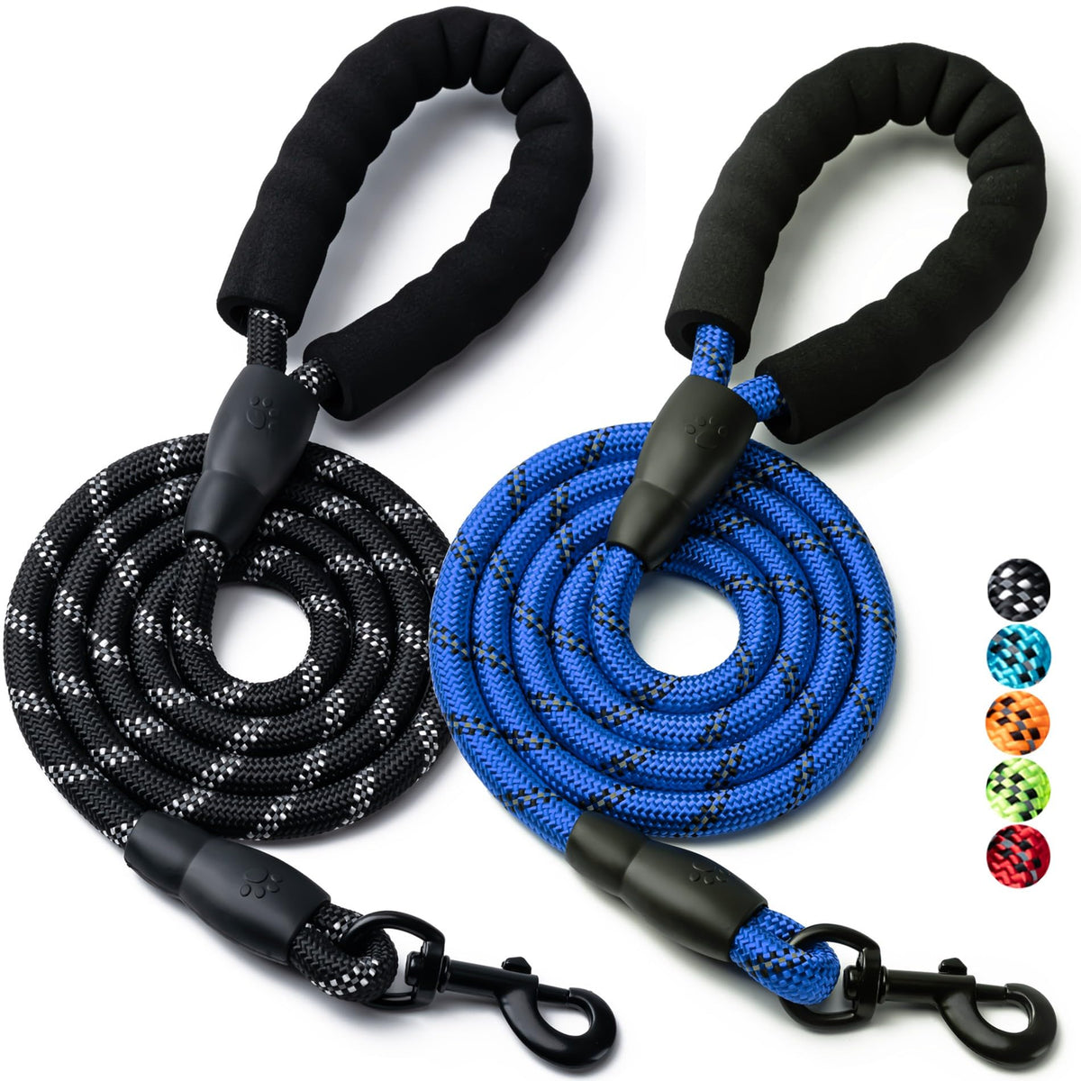 BOOMIBOO leash close-up shows strong nylon rope for durable daily walks.