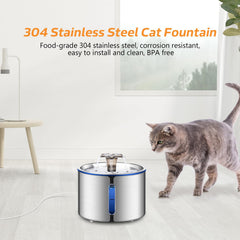 BOORCA cat fountain water flow depicts a gentle stream inviting pets to drink
