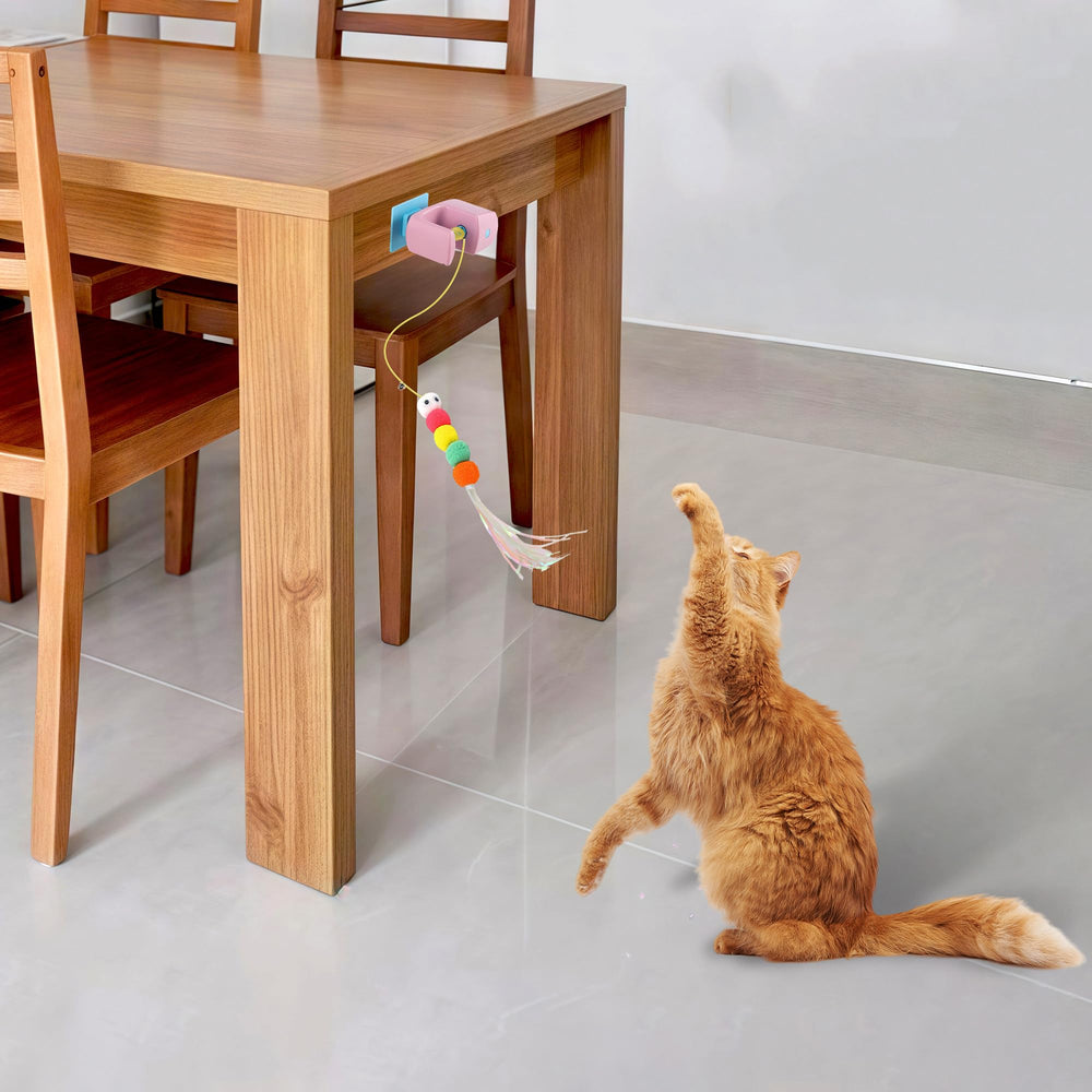 BOOTEELY rechargeable cat toy provides hours of self-play to burn energy.