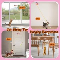 BOOTEELY interactive cat toy USB charging image highlights quick recharge for long play.