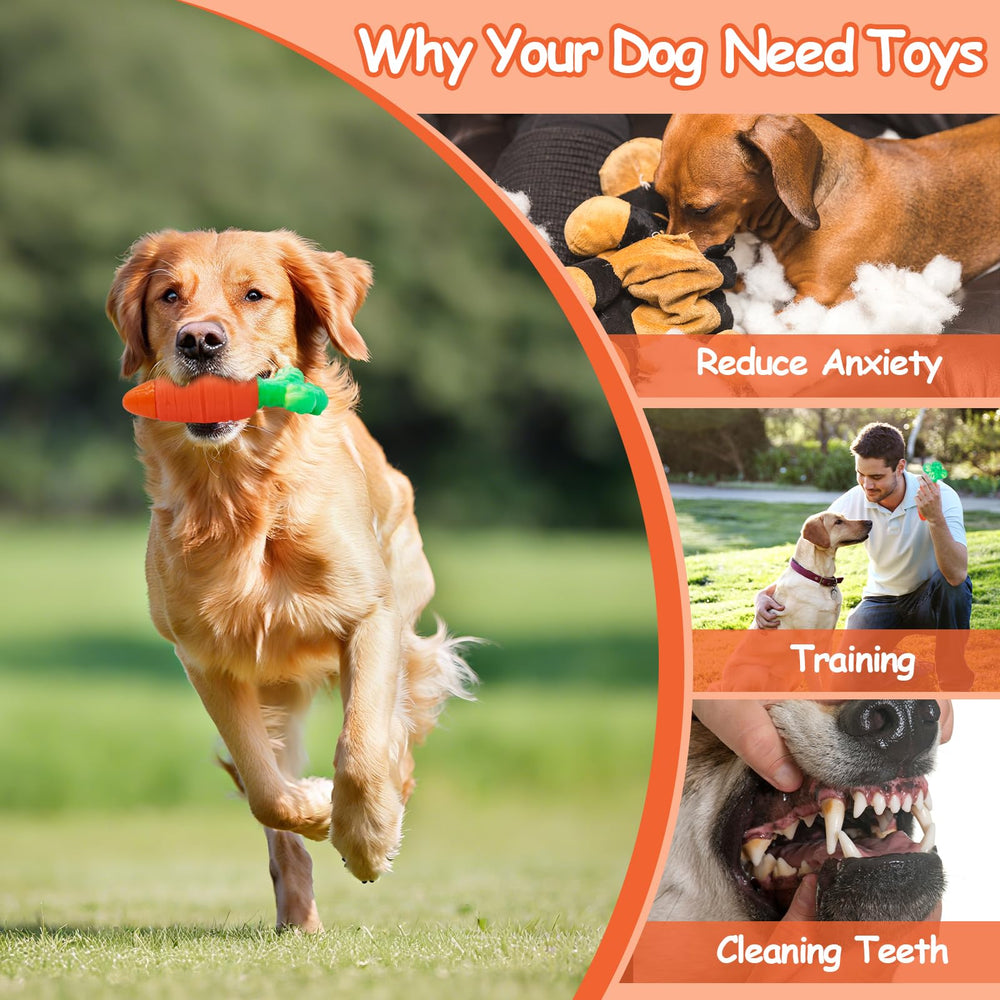 BoYoYo carrot-shaped dog toy offers a fun, colorful gift for dogs.
