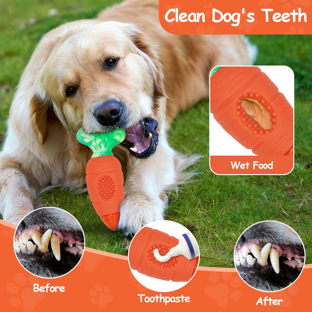 BoYoYo tough dog toy peanut butter grooves attract dogs to chew longer.