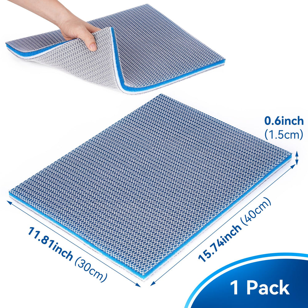 Borlech aquarium filter media pad honeycomb detail improves flow through media
