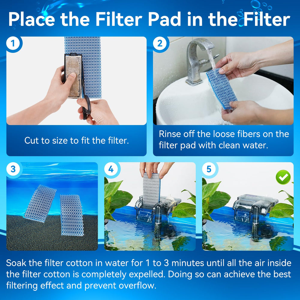 Borlech filter media installed in-tank improves circulation and clarity