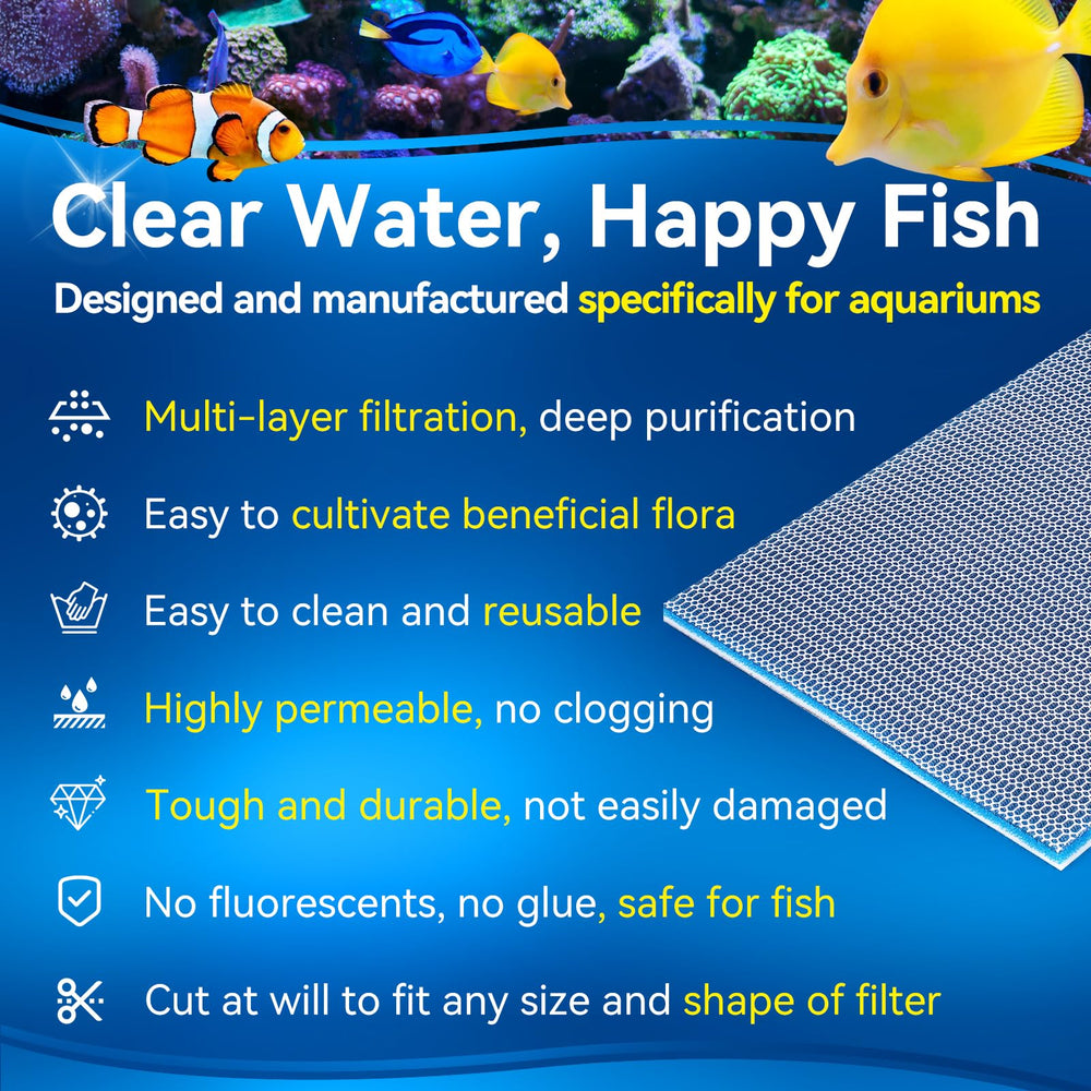 Borlech sponge pad layered detail shows honeycomb filtration for fine debris