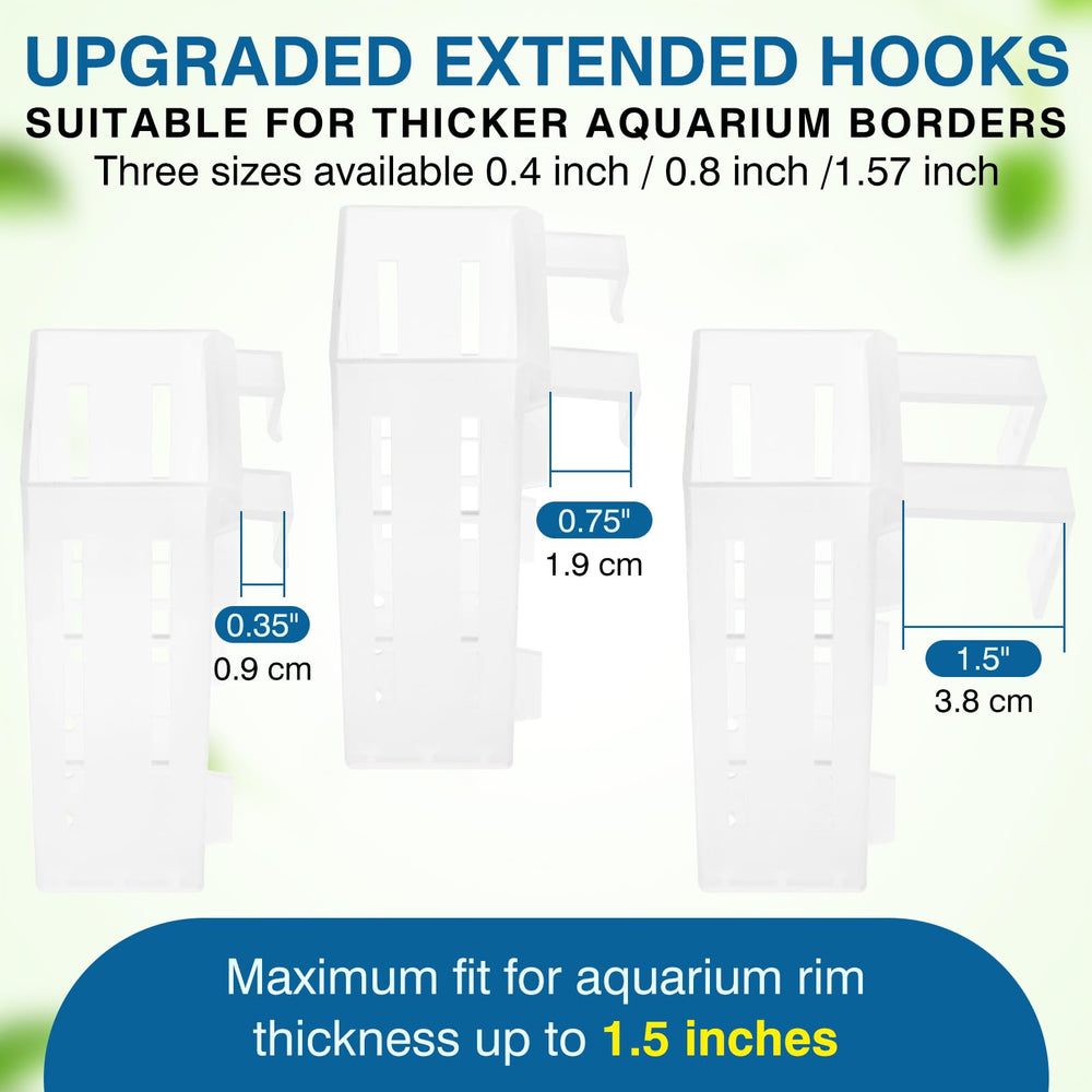 Borlech plant holder supports two mounting options for versatile tank setup.