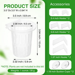 Borlech aquarium plant holder water-flow-slits promote root circulation and healthier growth.