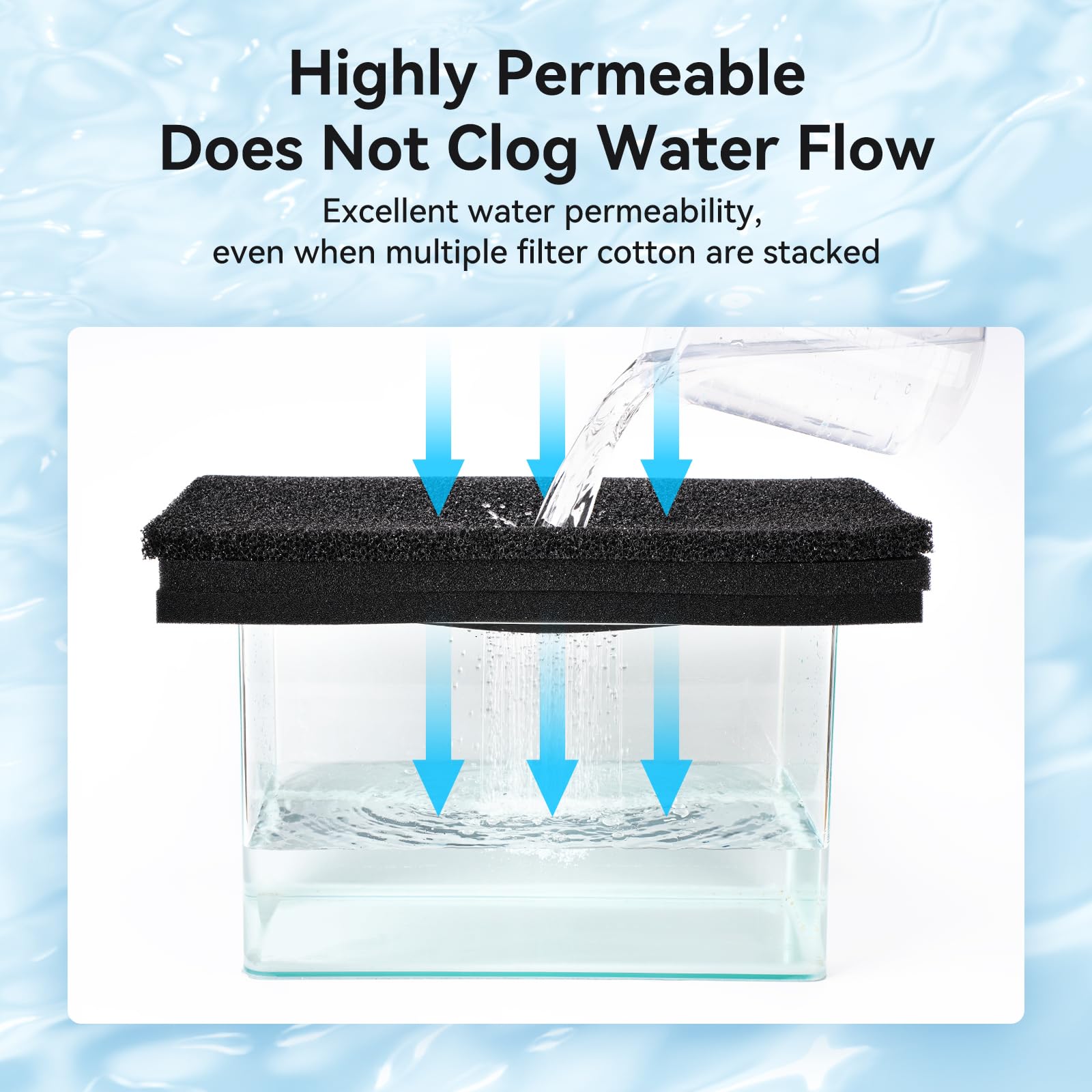 Durable Borlech sponge pad material remains flexible after cleaning and use.