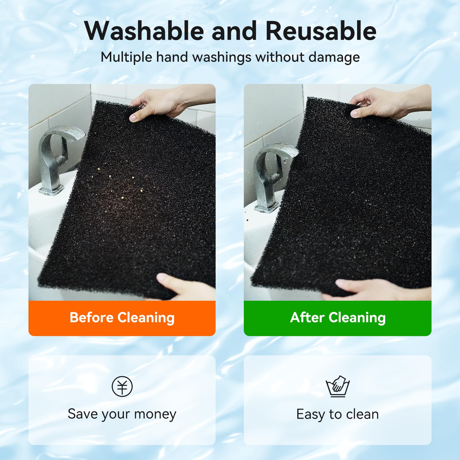 Borlech sponge pad easy-clean design supports reuse after maintenance.
