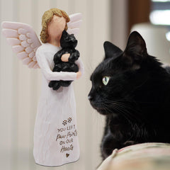 BORLESTA cat memorial engraved paw-prints phrase highlights memory and comfort.