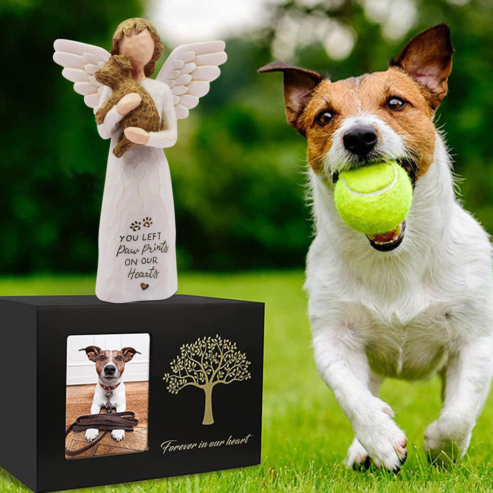 BORLESTA dog bereavement gift bedside-table setup, provides gentle companionship and remembrance.