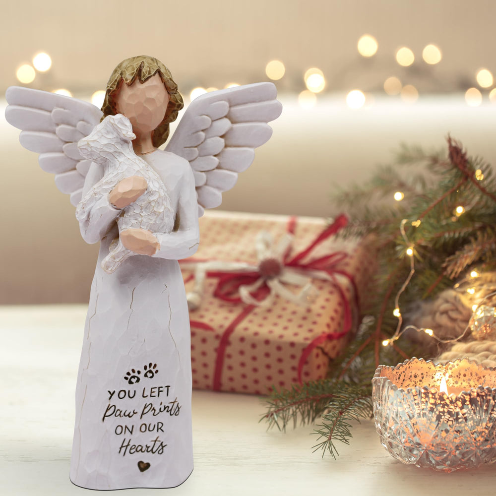 BORLESTA dog memory sculpture hand-painted to evoke warmth and comforting memories.