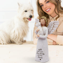 BORLESTA dog remembrance sculpture 5.1-inch tall for display on shelves.
