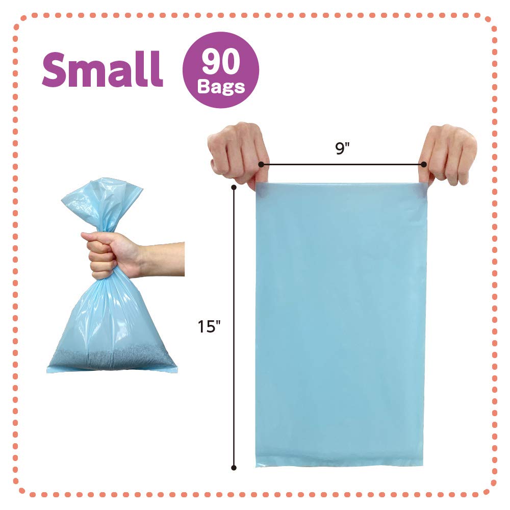 BOS Amazing Odor Sealing Bags 9x15 size keeps waste contained and easy to manage.