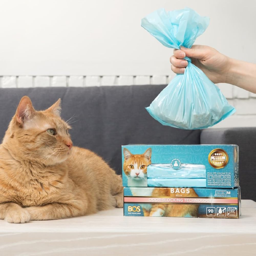 BOS easy-tie seal demonstrated on bag opening.