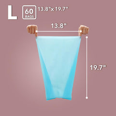 BOS not-a-litter-box-liner bags clearly indicate correct use.
