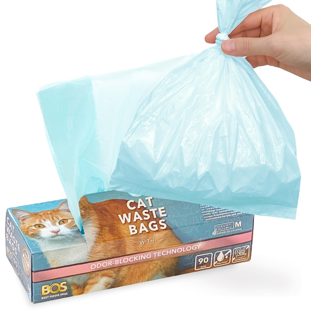 BOS odor-sealing bags hero image for easy pet waste disposal.