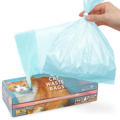 BOS odor-sealing bags hero image for easy pet waste disposal.