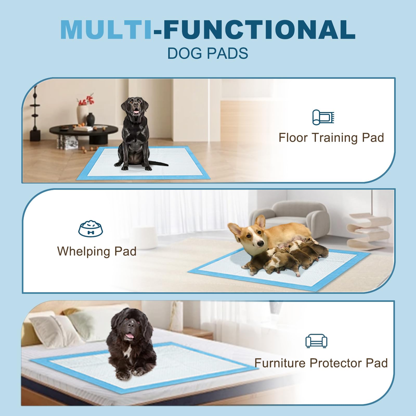 Boscute multi-pet coverage pad suits households with several animals.