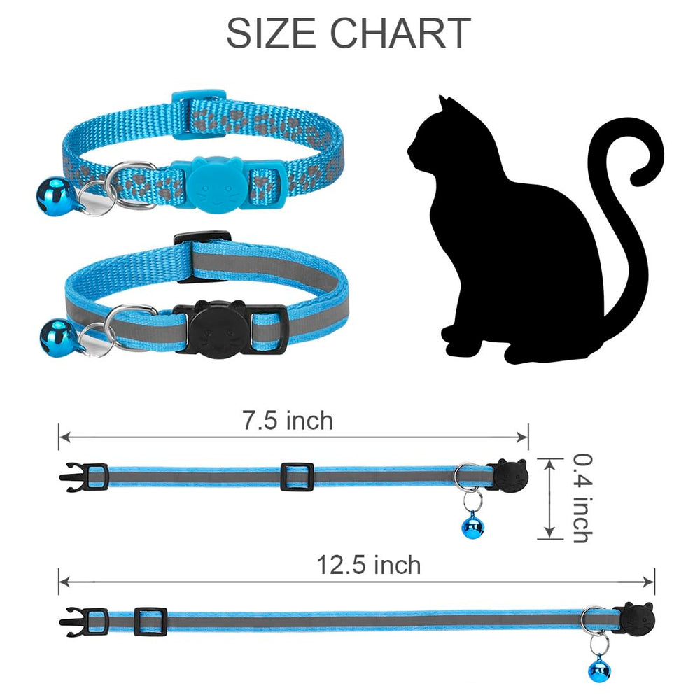 Bosose blue collar with removable bell adds gentle alert sound and charm.