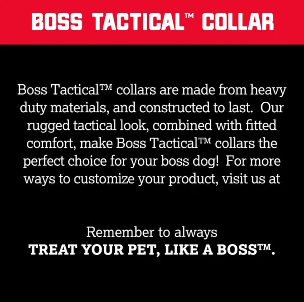 Boss Dog Tactical Collar Hunter Orange X-Large high visibility for enhanced outdoors safety.