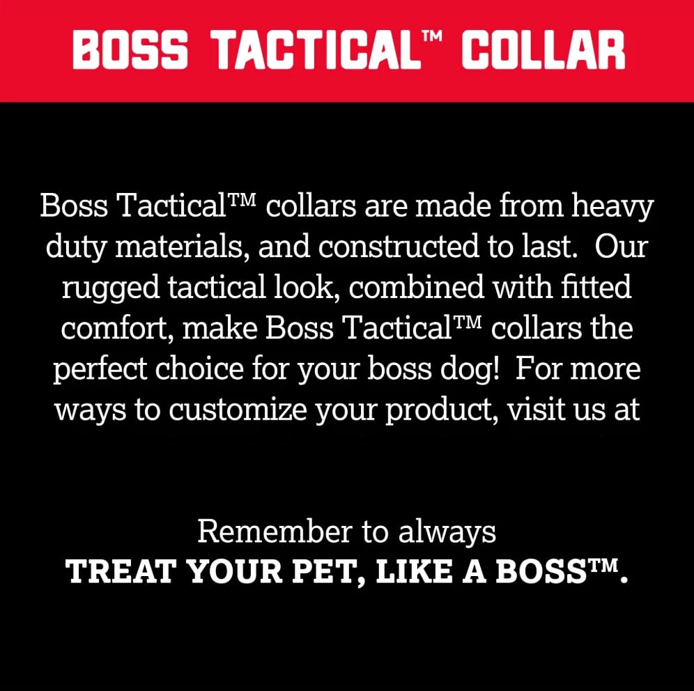 Boss Dog tactical collar red camo large patch-attachment for customization