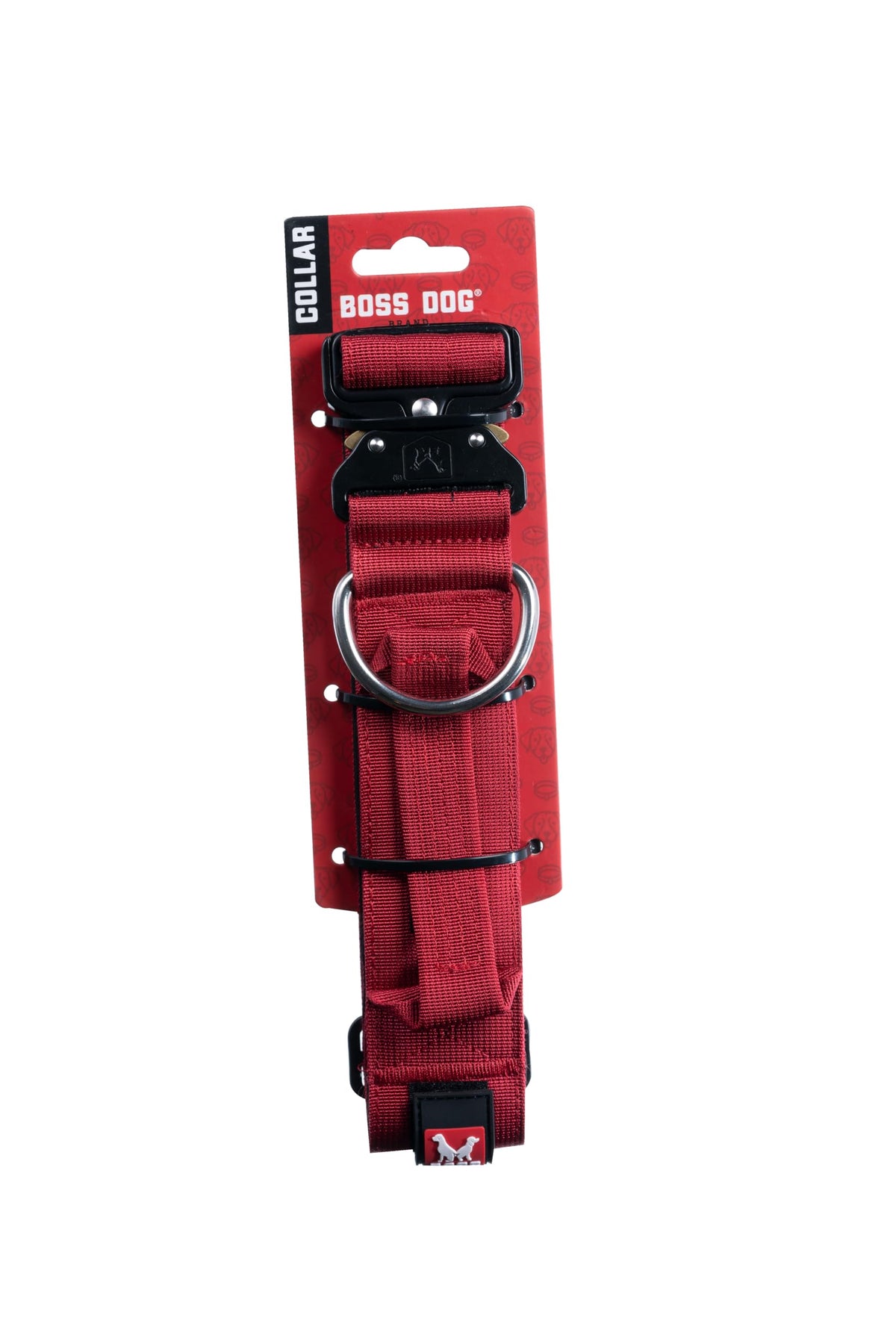 Boss Dog tactical collar red X-Large webbing for rugged daily use