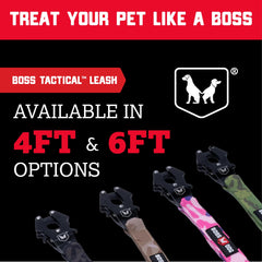Boss Dog Tactical Leash 4ft neoprene lining closeup showcases comfort during long walks.