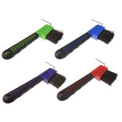 BOTH WINNERS neon green hoof pick with soft rubber grip for cold or wet hands