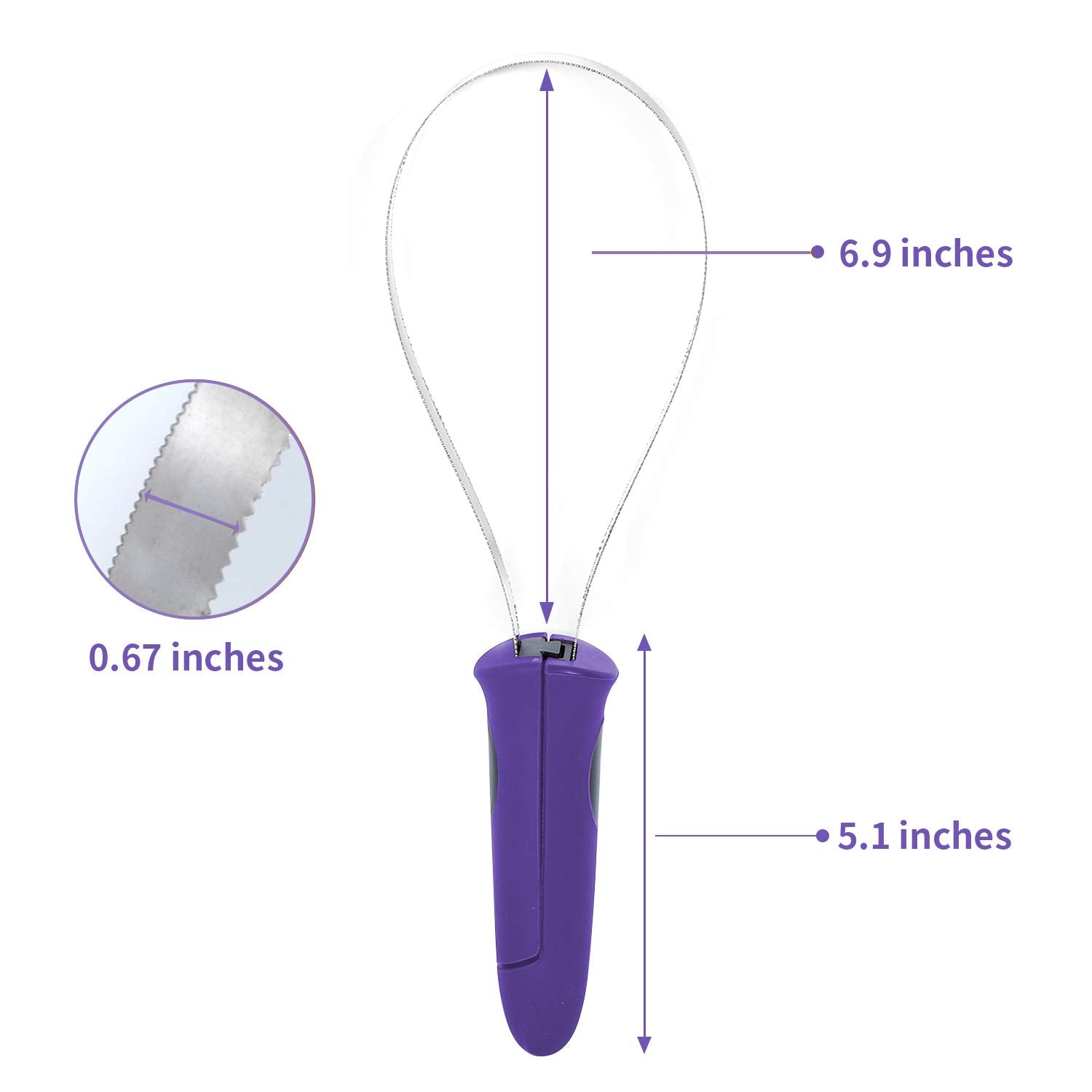 BOTH WINNERS soft-touch purple grip provides comfortable, non-slip handling.