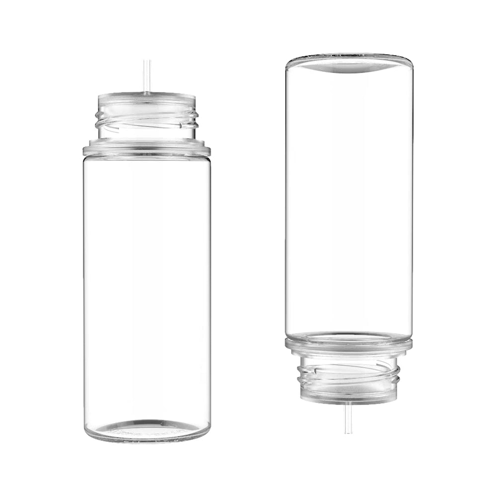 Bottles Chubby Gorilla 120ml unicorn clear plastic, scratch-resistant exterior for travel.