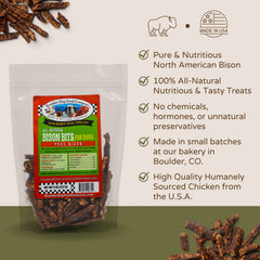 Boulder Dog Food Company Bison Bits texture closeup grain-free and allergen-friendly