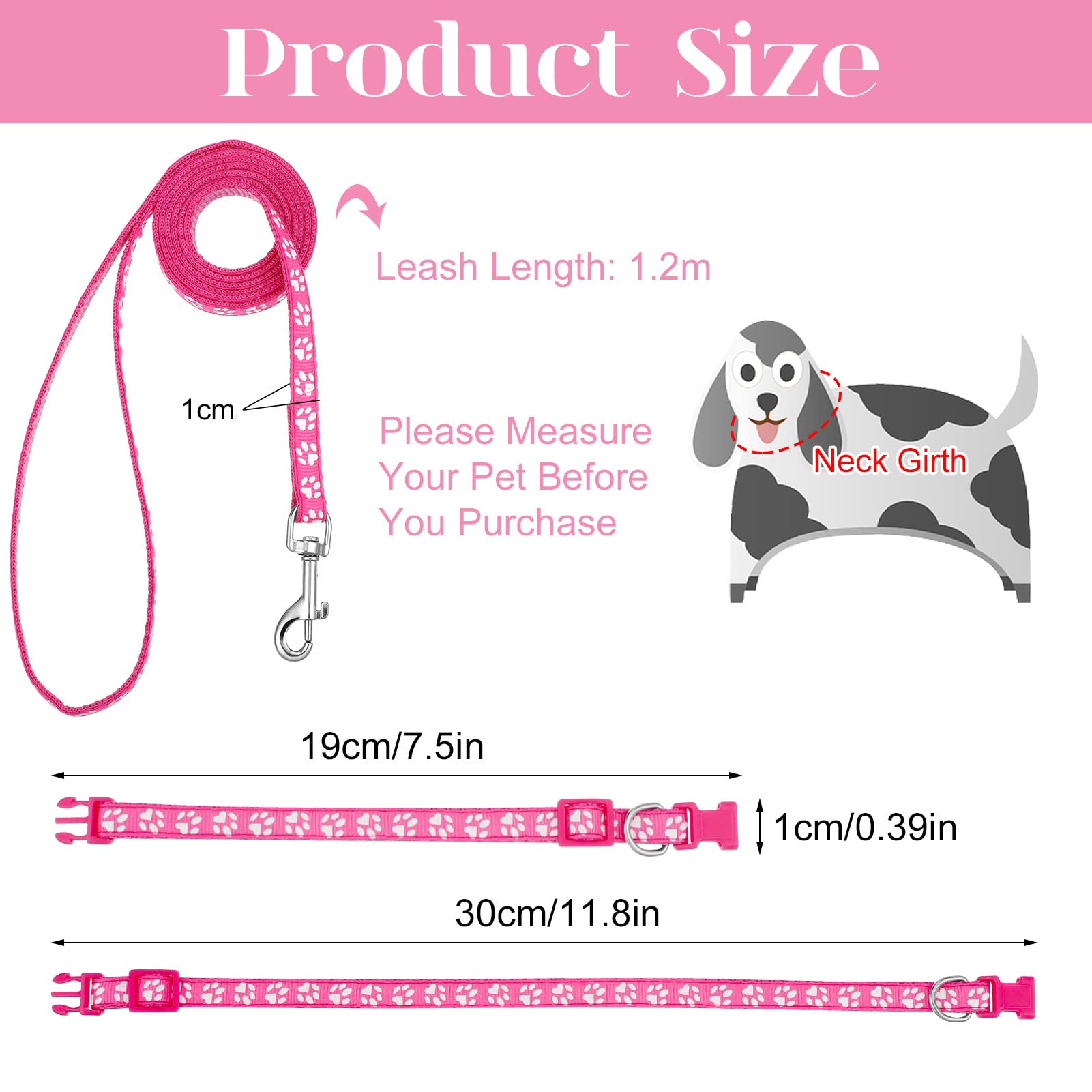 BOUMUSOE puppy collar in soft nylon offering durable wear-resistant comfort.