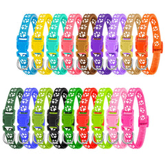 BOUMUSOE puppy collars pack closeup shows soft nylon and color variety for litter kits.
