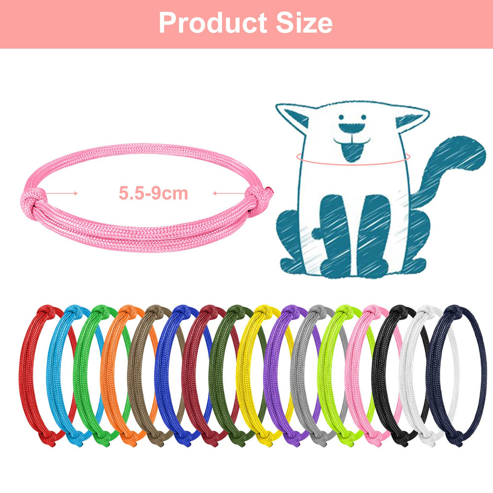 BOUMUSOE puppy ID band with adjustable closure eases fit as puppies grow