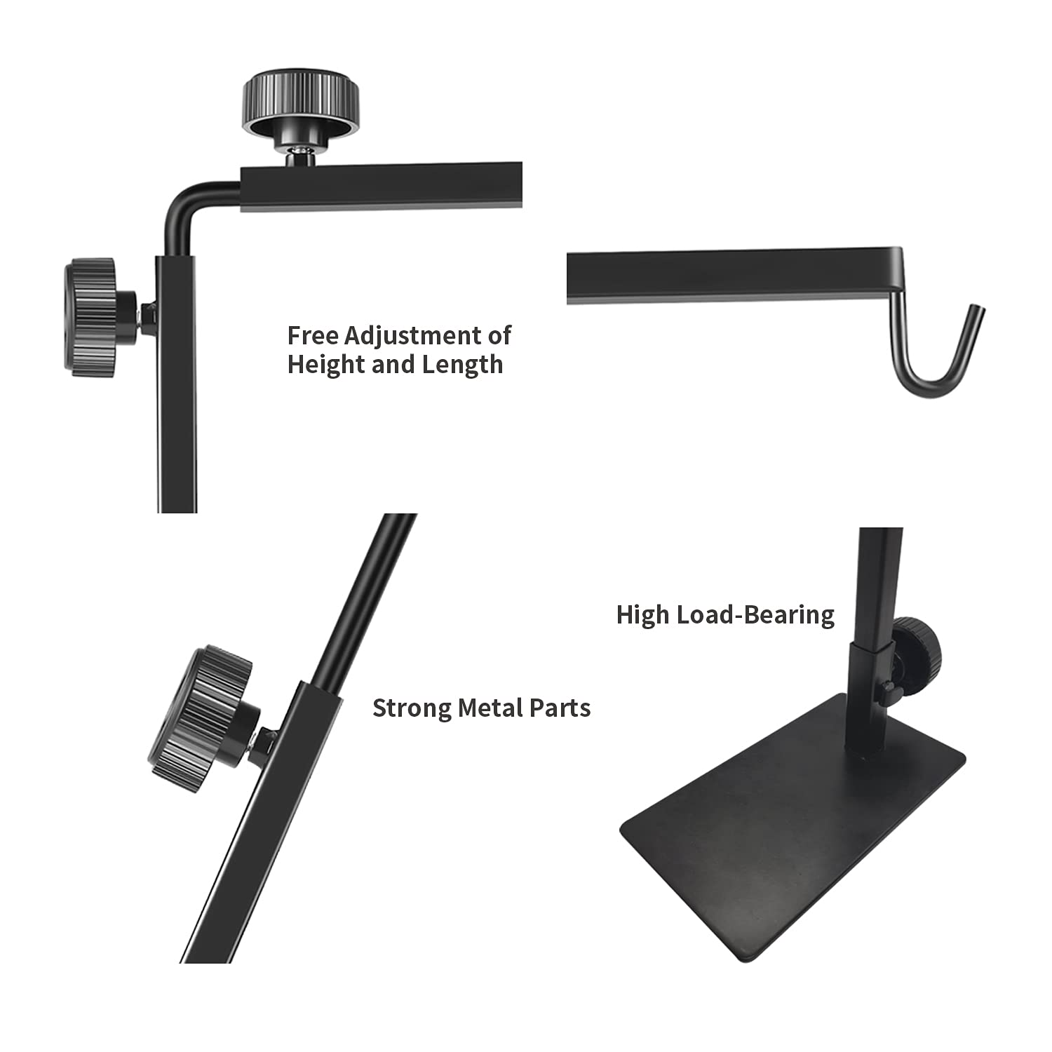 BOURDSERK Reptile Lamp Stand easy-install design saves setup time.