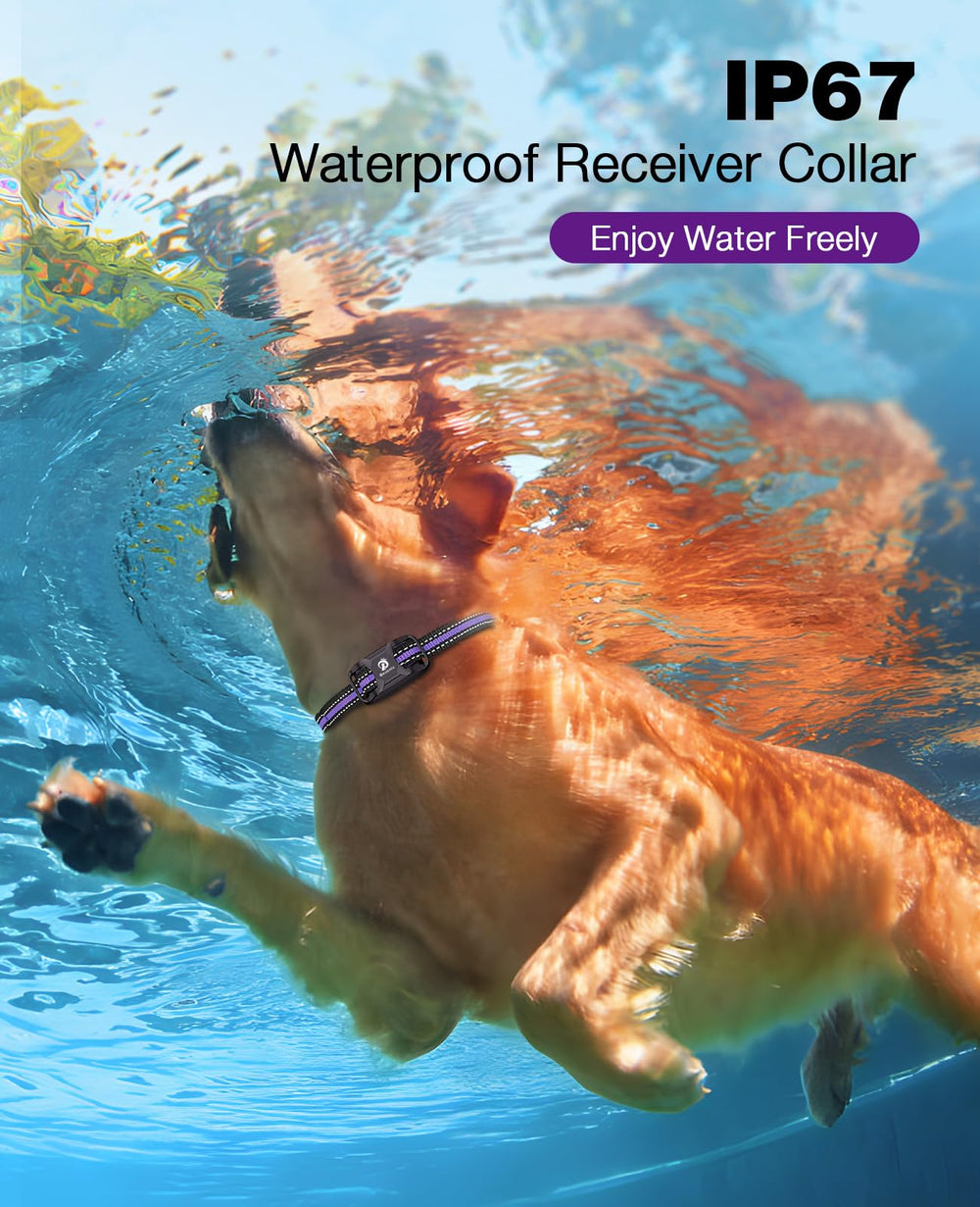 BOUSNIC IP67 waterproof receiver ensures reliable training in wet conditions.