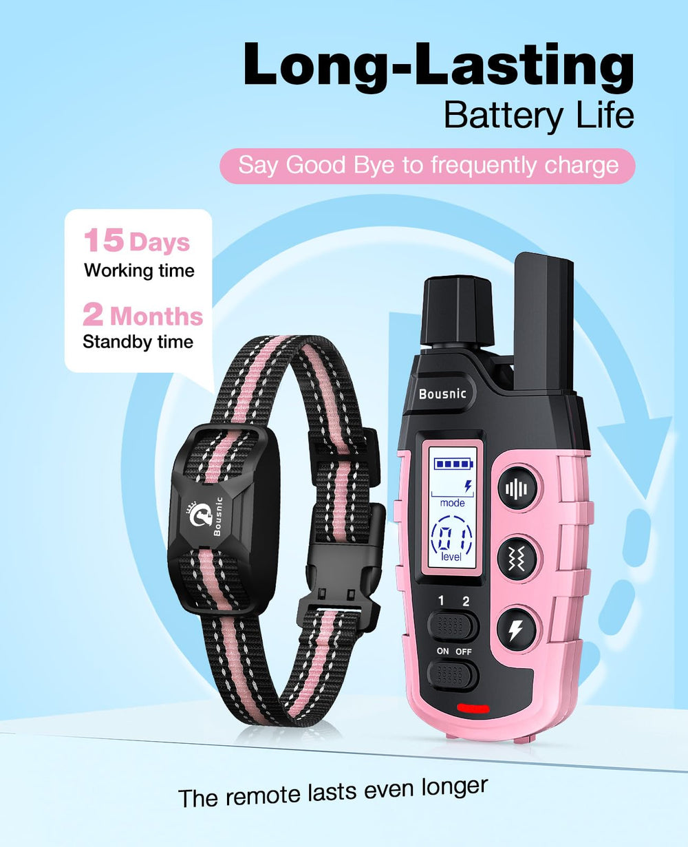 Bousnic IP67 waterproof receiver suits all weather training.