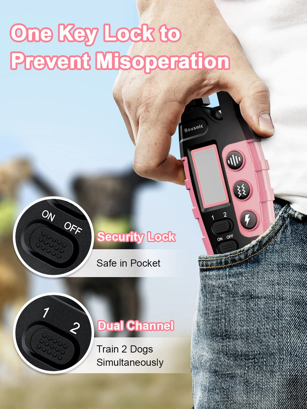 Bousnic vibration mode selector for low-stress cues.