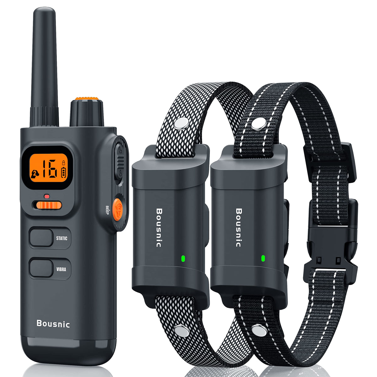 BOUSNIC range-antenna demonstrates 4000ft reach for reliable off-leash training.