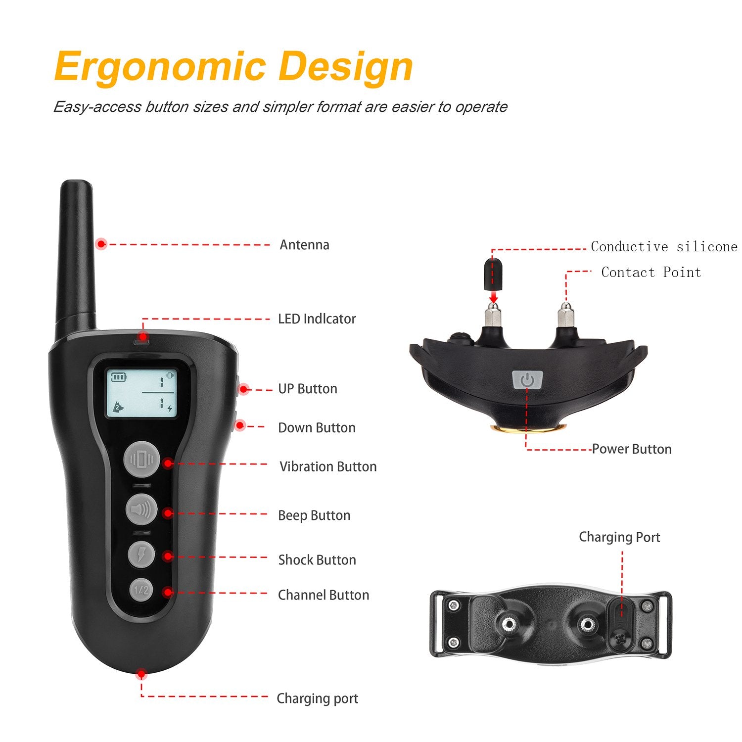 BOUSNIC silicone prongs keep skin comfortable during sessions