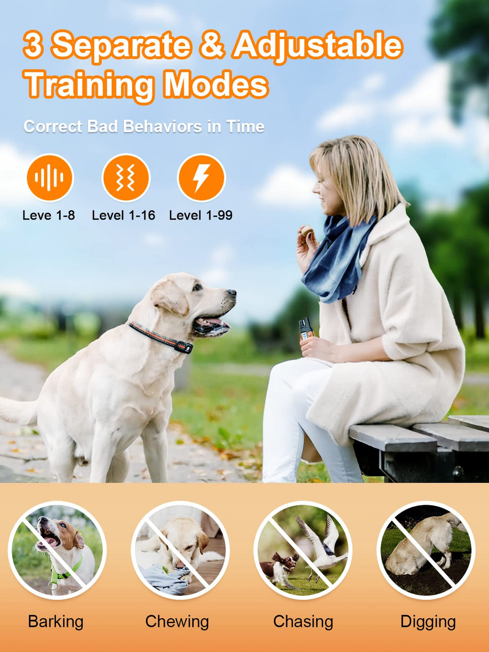 BOUSNIC IP67 waterproof collar ready for rain and splash