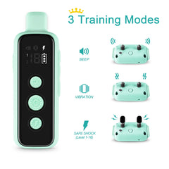 Bousnic shock collar green remote enables training up to 1000ft.
