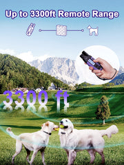 BOUSNIC training collar shows Beep, Vibration, and Safe Shock modes for responsive training.