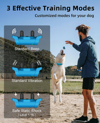 BOUSNIC waterproof receiver IPX7 allows safe rain and water-play training