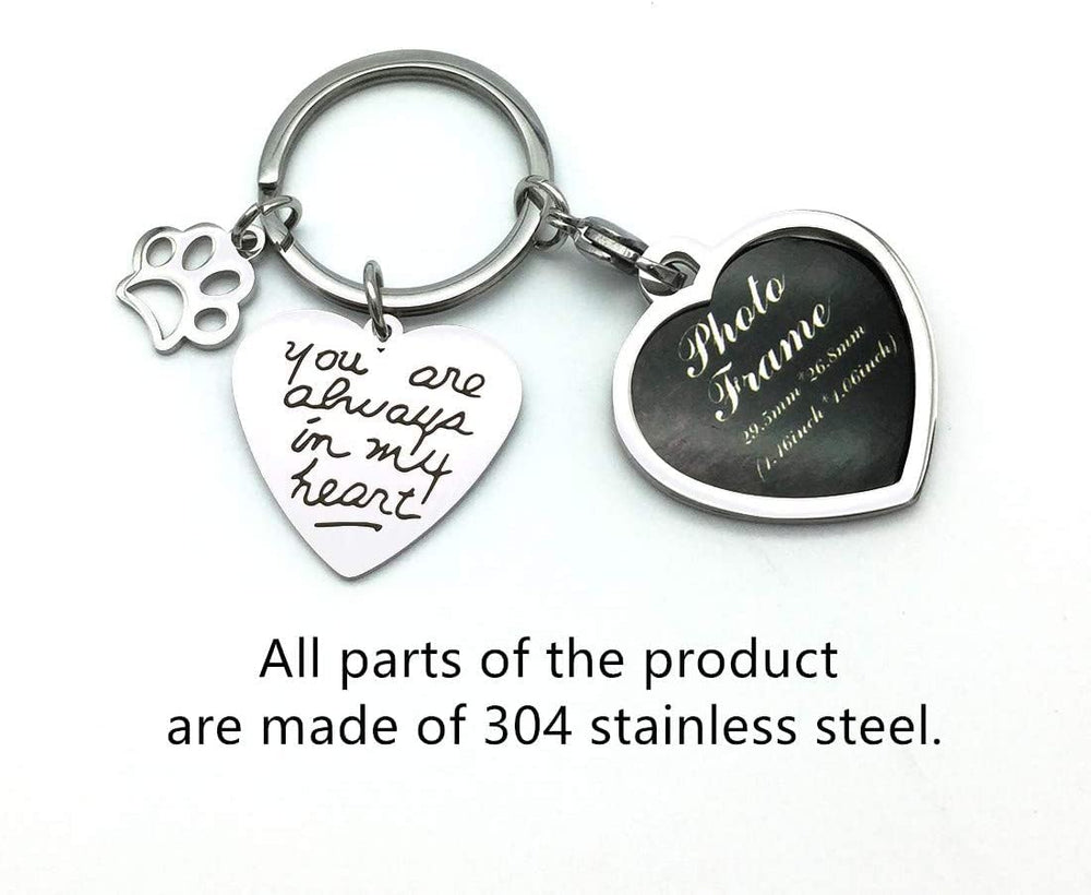 bouti1583 dog memory keychain with paws keeps beloved moments close