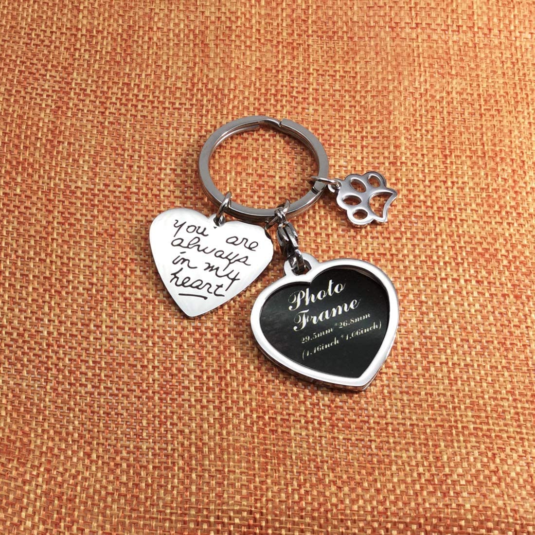 bouti1583 photo frame pendant with nameplate highlights You Are Always in My Heart