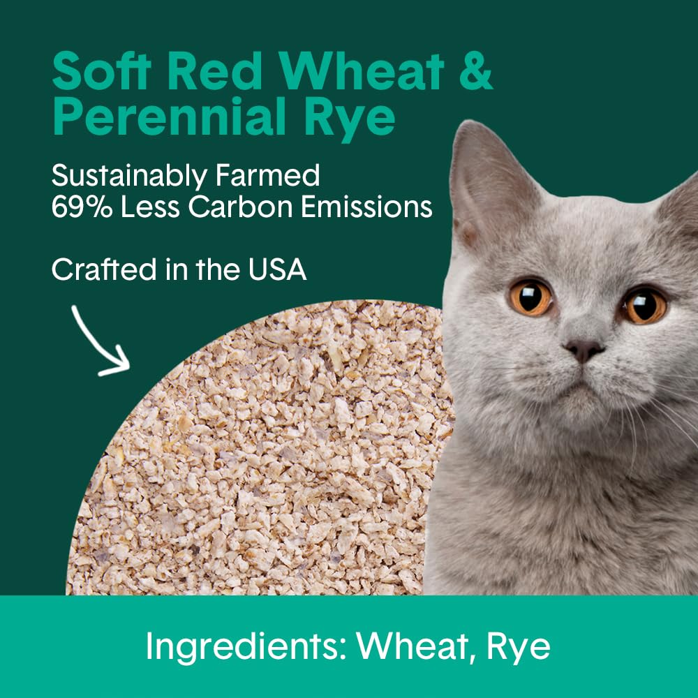 Boxiecat Eco Farm to Box natural odor stopper features wheat-rye blend for odor control.