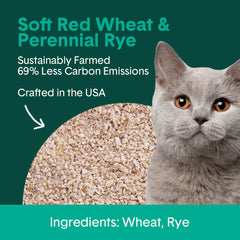 Boxiecat Eco Farm to Box natural odor stopper features wheat-rye blend for odor control.