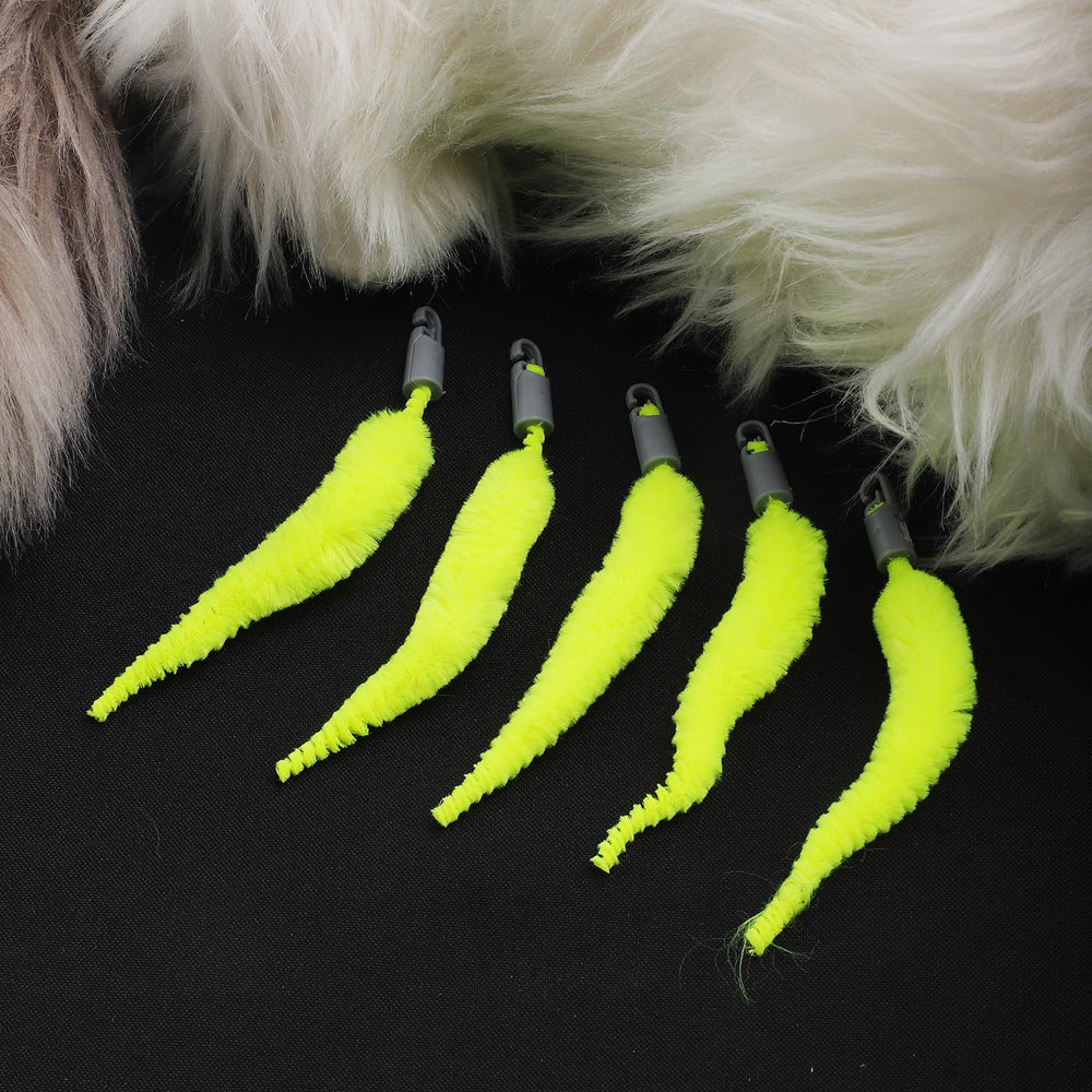 BOXOB yellow replacement tails brighten playtime and help sustain cat interest.
